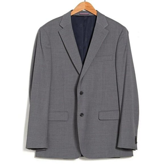 Tommy Hilfiger Men's Modern Fit Twill Suit Pearl Grey Size 40S (MSRP $450) - Picture 1 of 12